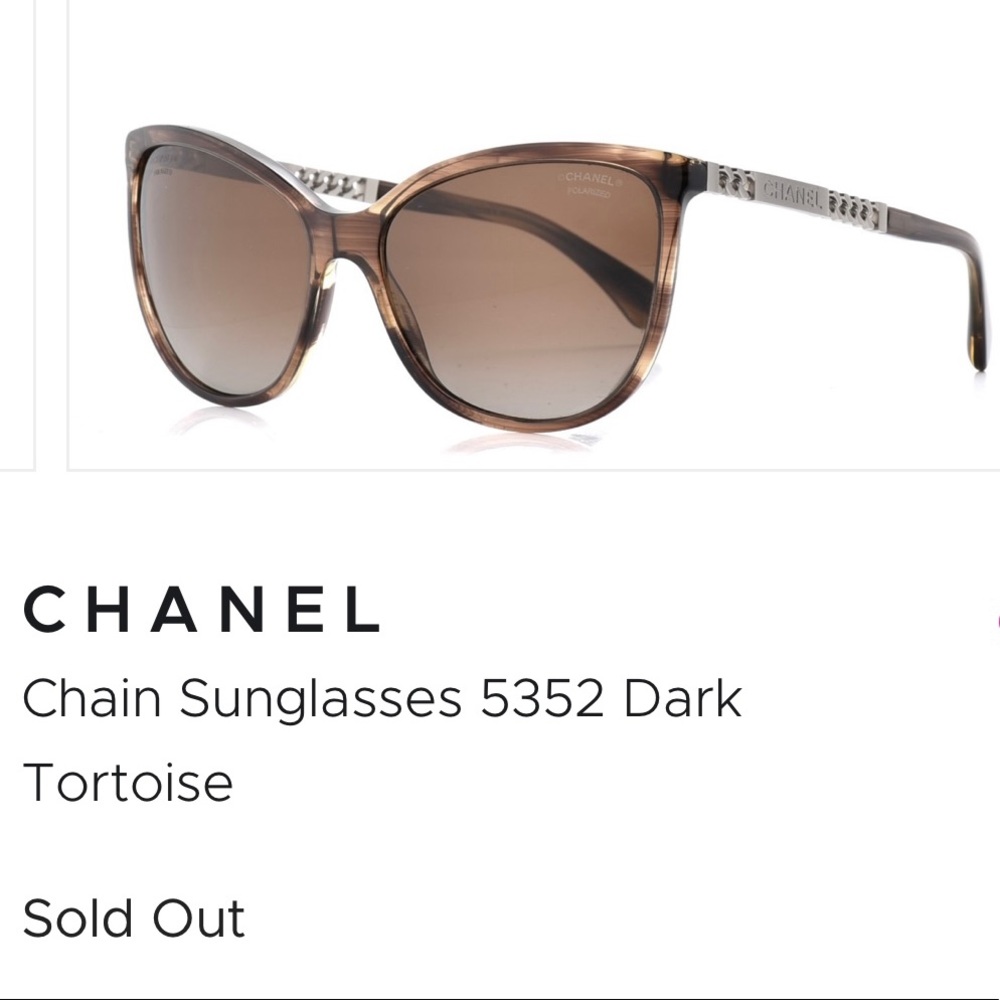 CHANEL Chain Sunglasses with Polarized lenses